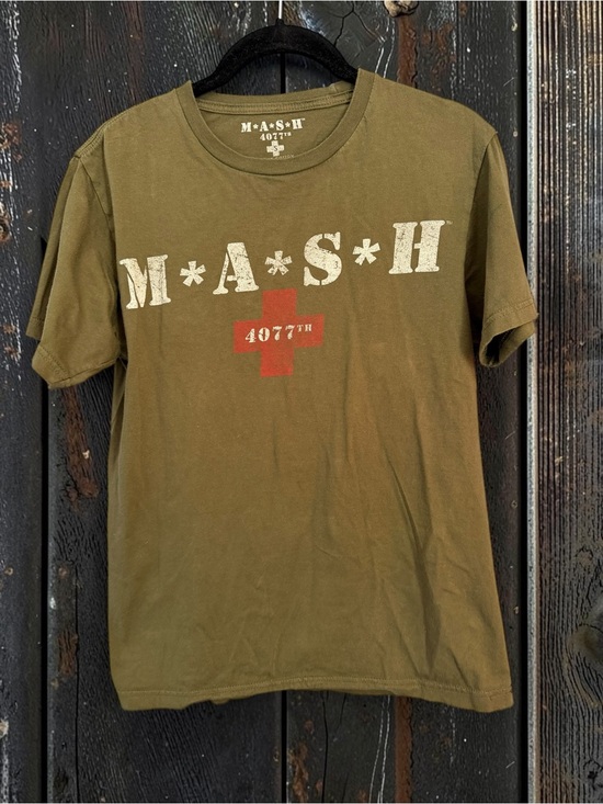 MASH Other - MASH 4077th Graphic Tee Small Olive Green Vintage TV Retro Army Tee